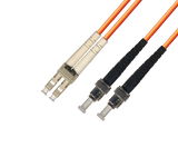 Duplex Multimode Fiber Optic Cable - LC/ST, 62.5/125, OM1, Orange - GRANDMAX.com