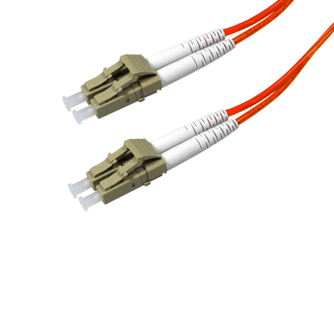 Duplex Multimode Fiber Optic Cable - LC/LC, 62.5/125, OM1, Orange - GRANDMAX.com
