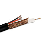 RG59 + 18/2 Siamese Cable, Black - GRANDMAX.com