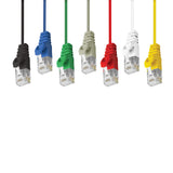 7 Colors - Cat6 Slim Patch Cable Molded Snagless Boot (Black, Blue, Green, Gray, Red, White, Yellow) GRANDMAX.com
