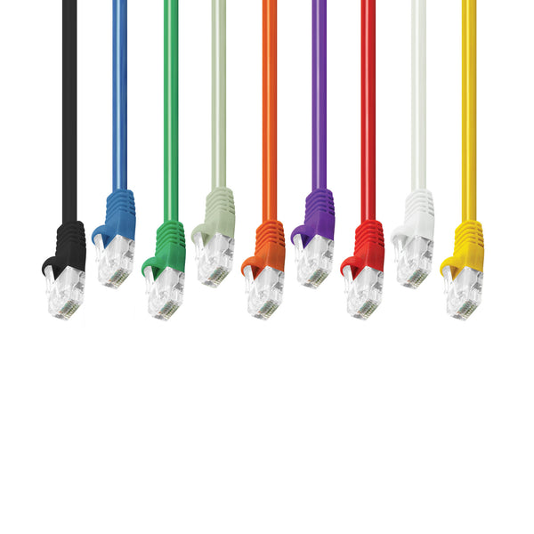9 Colors - Cat5e Patch Cable (Black, Blue, Green, Gray, Orange, Purple, Red, White, Yellow) - GRANDMAX.com