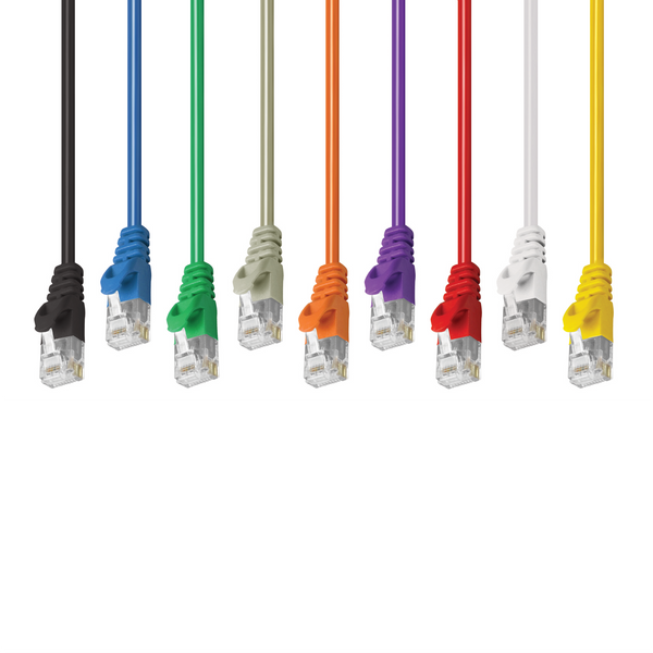 9 Colors - Cat6 Patch Cable Molded Snagless Boot - GRANDMAX.com