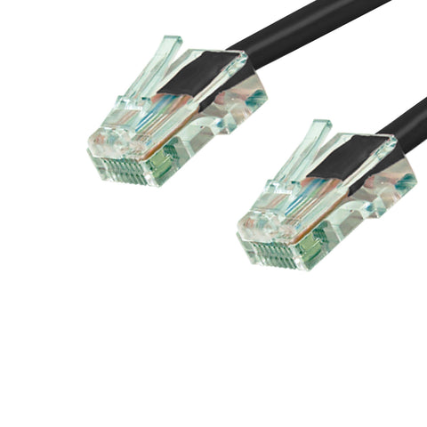 Cat6 Plenum Patch Cable No Boot (100ft or More) - Black GRANDMAX.com