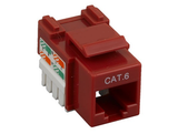 Cat6 Punch Down Keystone Jack - Red - GRANDMAX.com