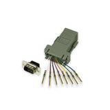 Modular Adapter Kit - DB9 Male to RJ45 Female - 8 Conductor - GRANDMAX.com