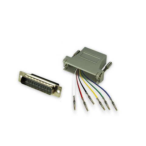 Modular Adapter Kit - DB25 Male to RJ12 Female - 6 Conductor GRANDMAX.com