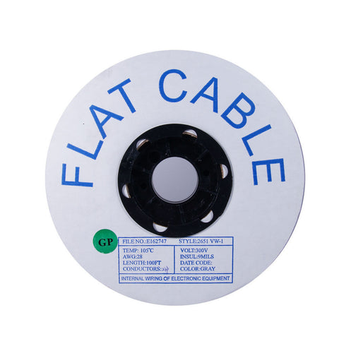 24-Pin Flat Cable - 28AWG, 100ft - GRANDMAX.com