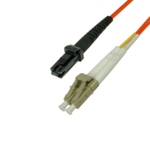 Duplex Multimode Fiber Optic Cable - LC/MTRJ, 62.5/125, OM1, Orange - GRANDMAX.com