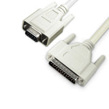 DB9 Null Modem Serial Cable DB09 Female to DB25 Male - 6ft - GRANDMAX.com