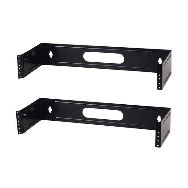 Patch Panel Bracket - Two, 1U Steel Wall Mount Hinged - GRANDMAX.com