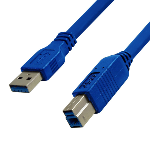 USB 3.0 A Male to B Male Cable, Blue - GRANDMAX.com