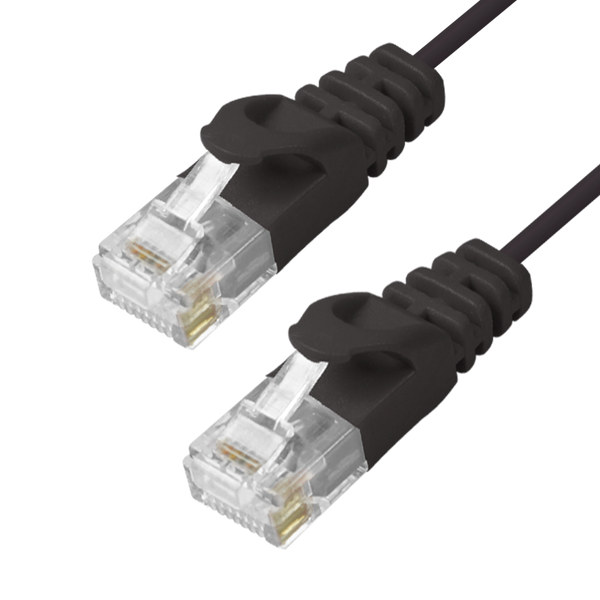 Cat6 Slim Patch Cable Molded Snagless Boot - Black GRANDMAX.com