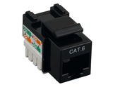 Cat6 Punch Down Keystone Jack - Black - GRANDMAX.com