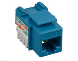 Cat6 Punch Down Keystone Jack - Blue - GRANDMAX.com