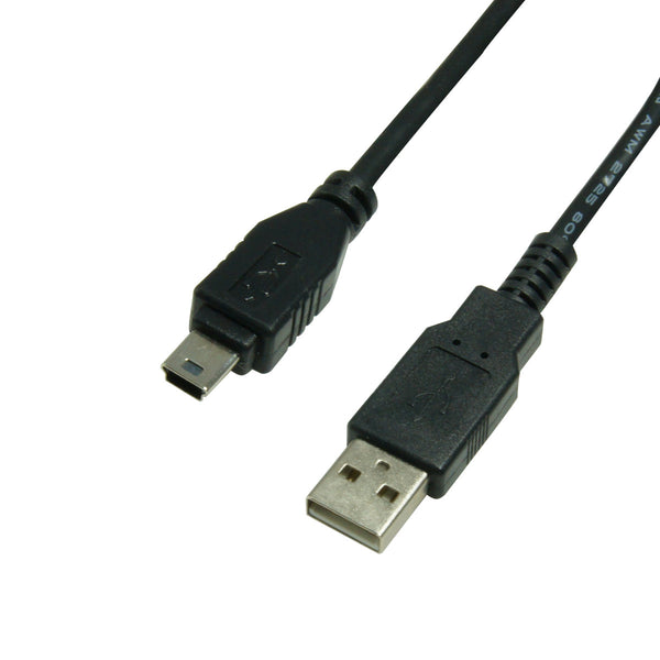 USB 2.0 A Male to Mini B Male Cable - GRANDMAX.com