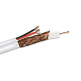 RG59 + 18/2 Siamese Cable, White - GRANDMAX.com