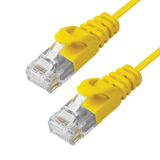 Cat6 Slim Patch Cable Molded Snagless Boot - Yellow GRANDMAX.com